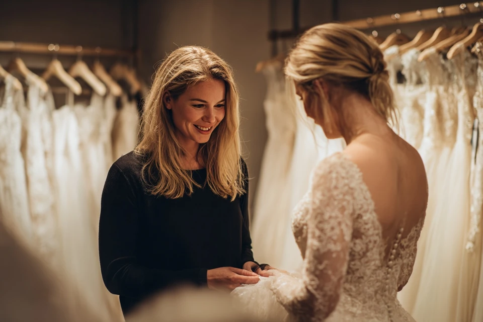 Brautkleid im Brautstudio Dressman Mode Großenhain